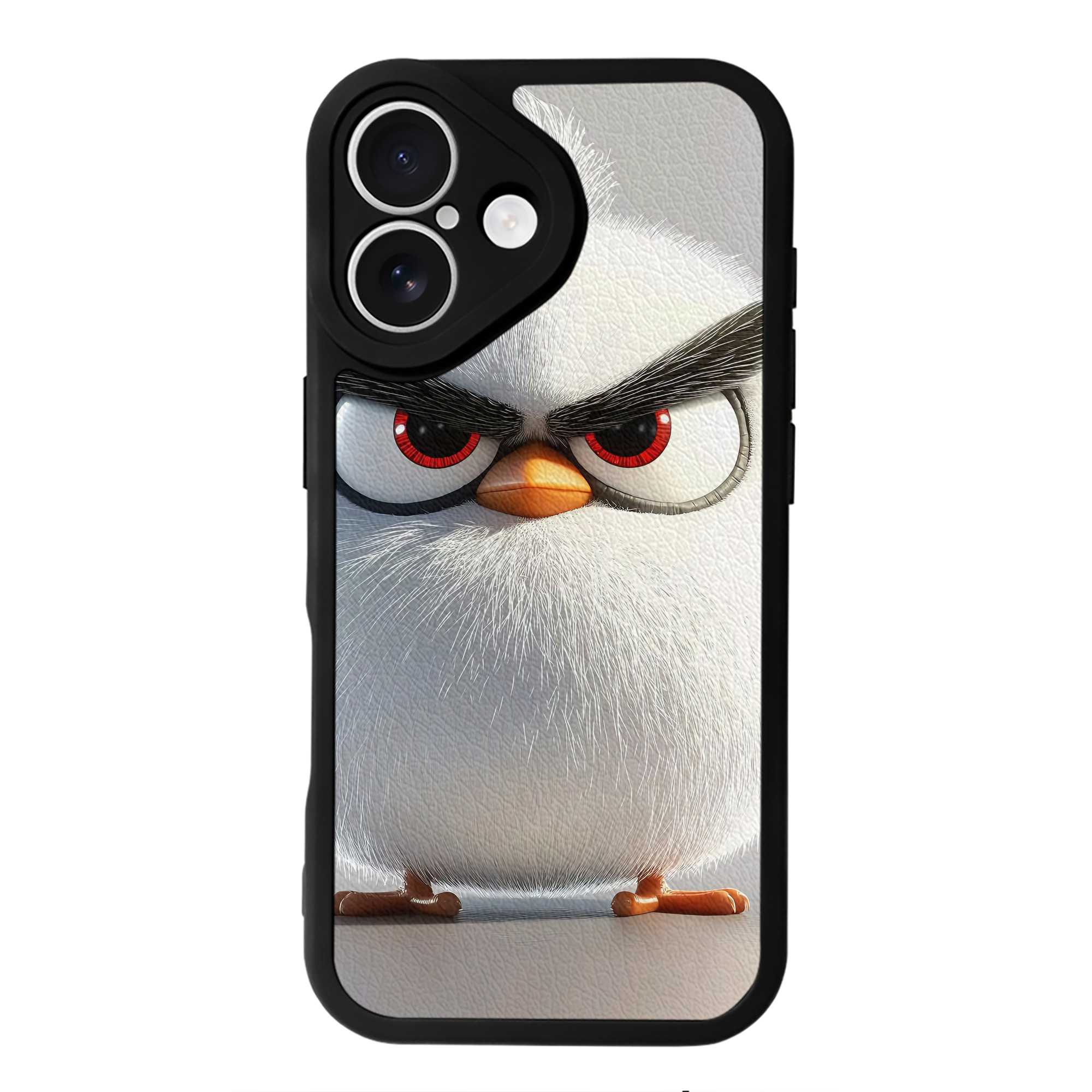 （画像用） Angry Birds アングリーバード 【iPhone 16シリーズ対応】シリコンスマホケース（レザー調） 材質：シリコン